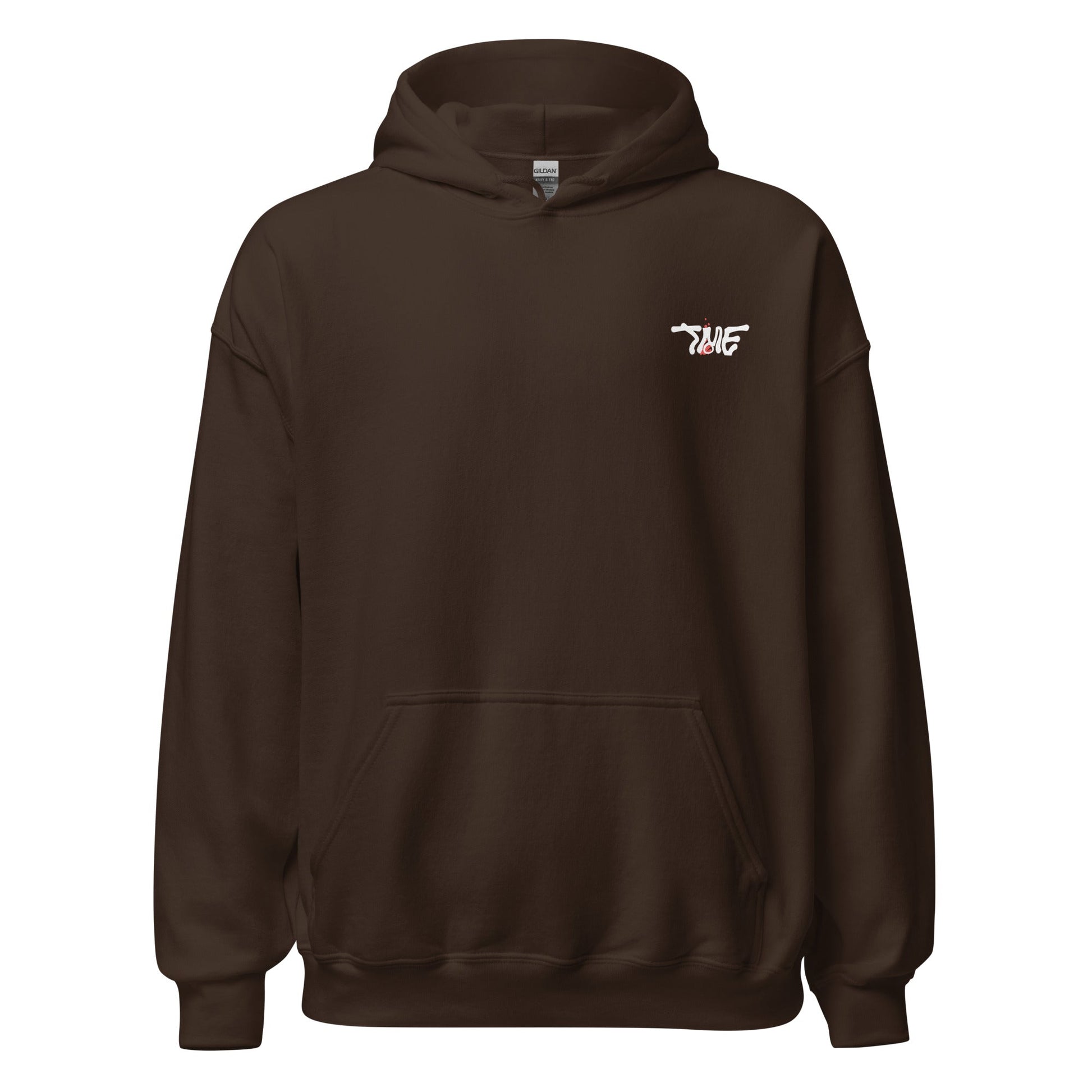Basic - Chocolate Brown Hoodie - White Canvas - TME - Thisisme Tme