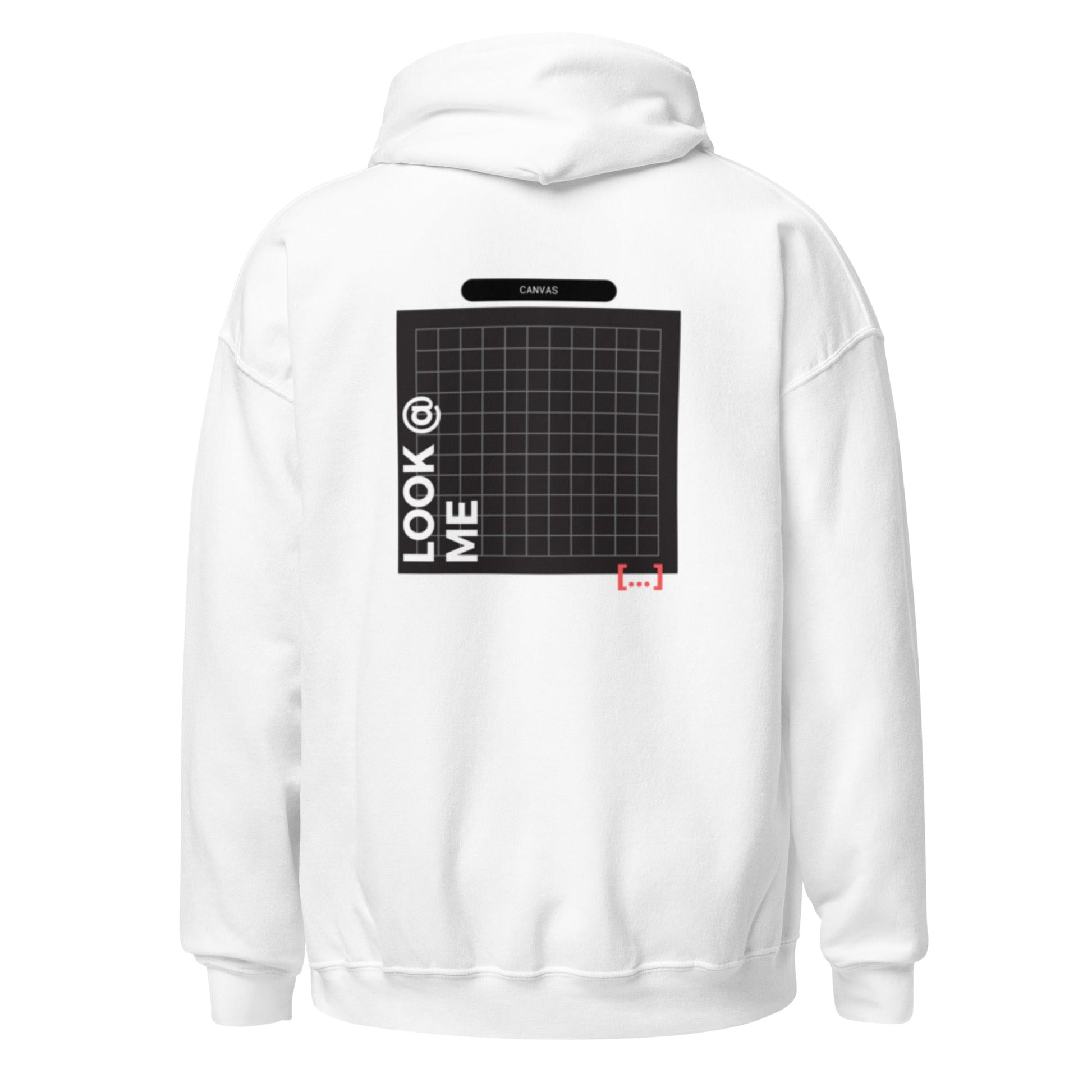 Basic - Moon White Hoodie - Black Canvas - TME - Thisisme Tme