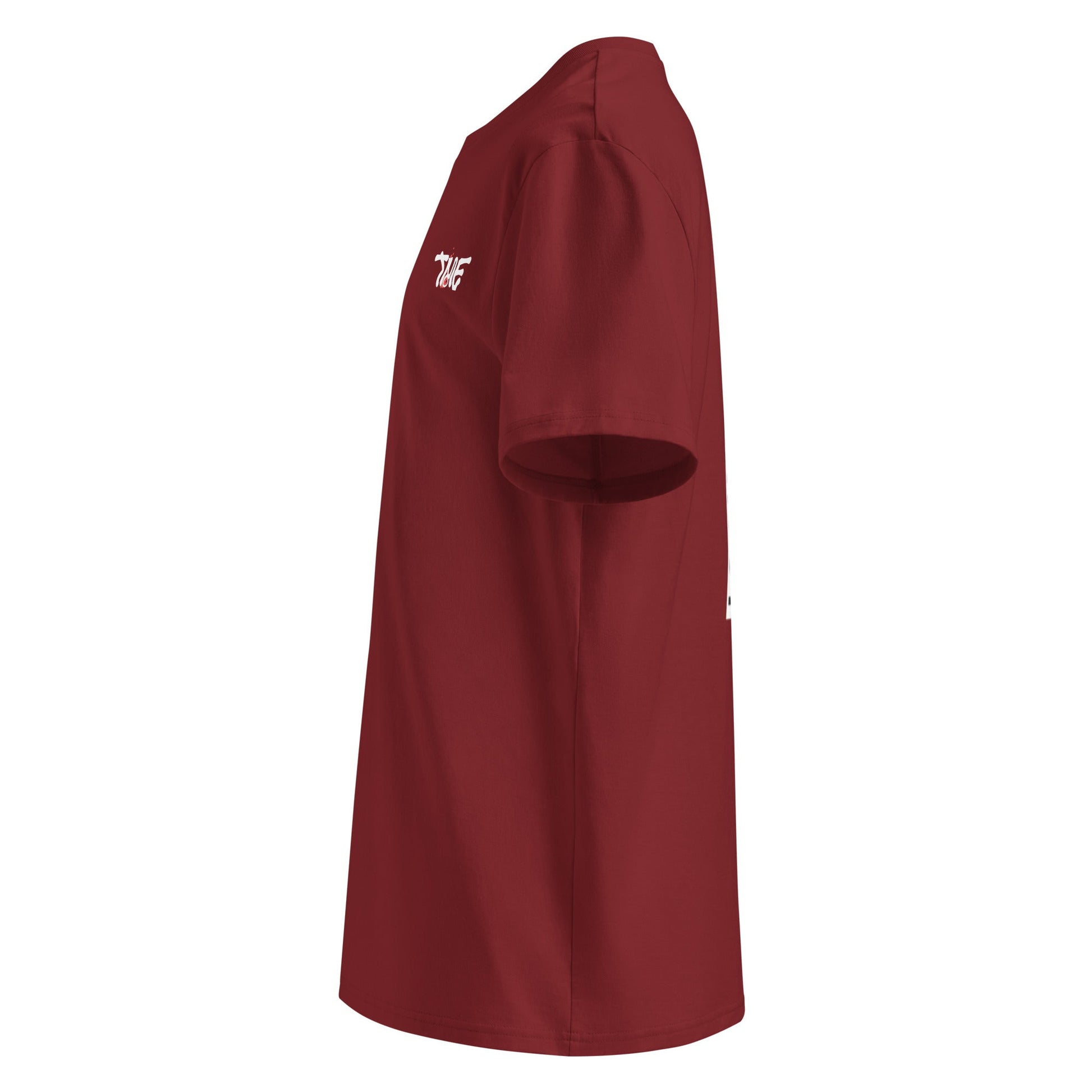 Premium - Bordeaux Red T-Shirt - White Canvas - TME - Thisisme Tme