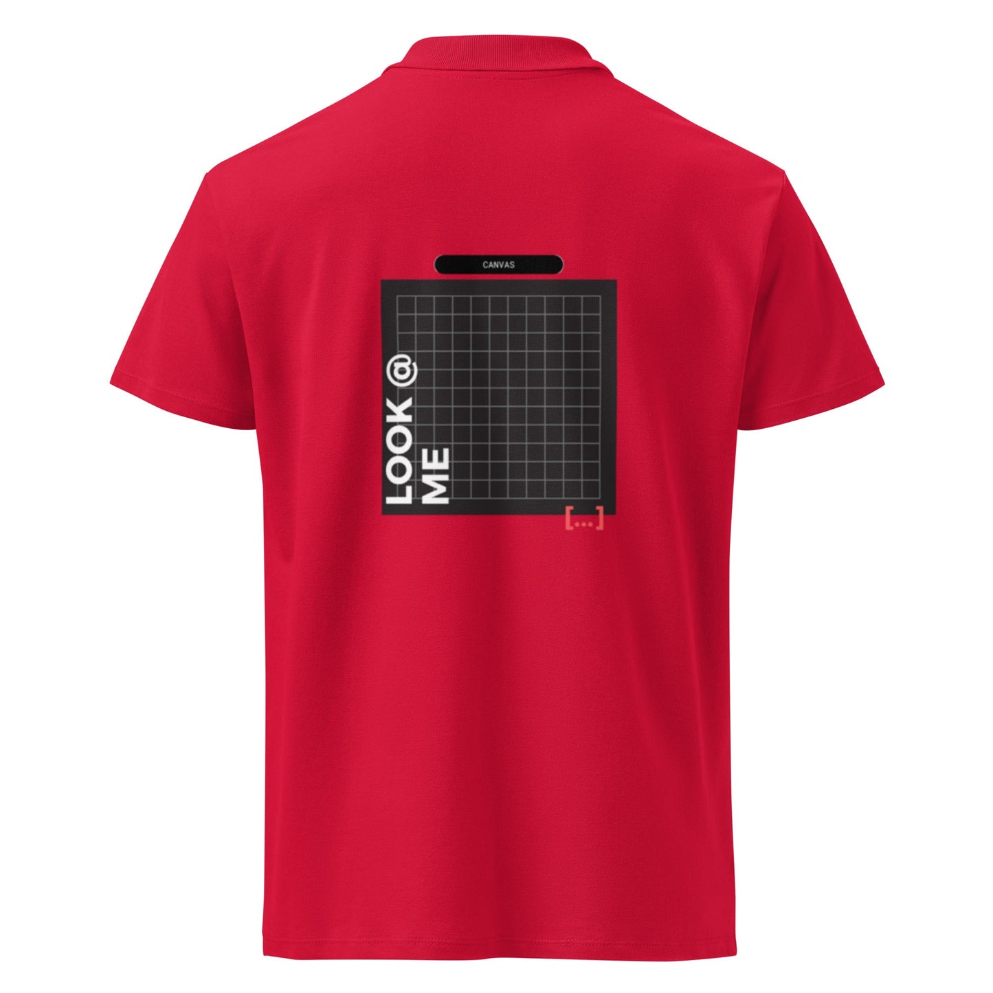 Premium - Fire Red Polo Shirt - Black Canvas - TME - Thisisme Tme