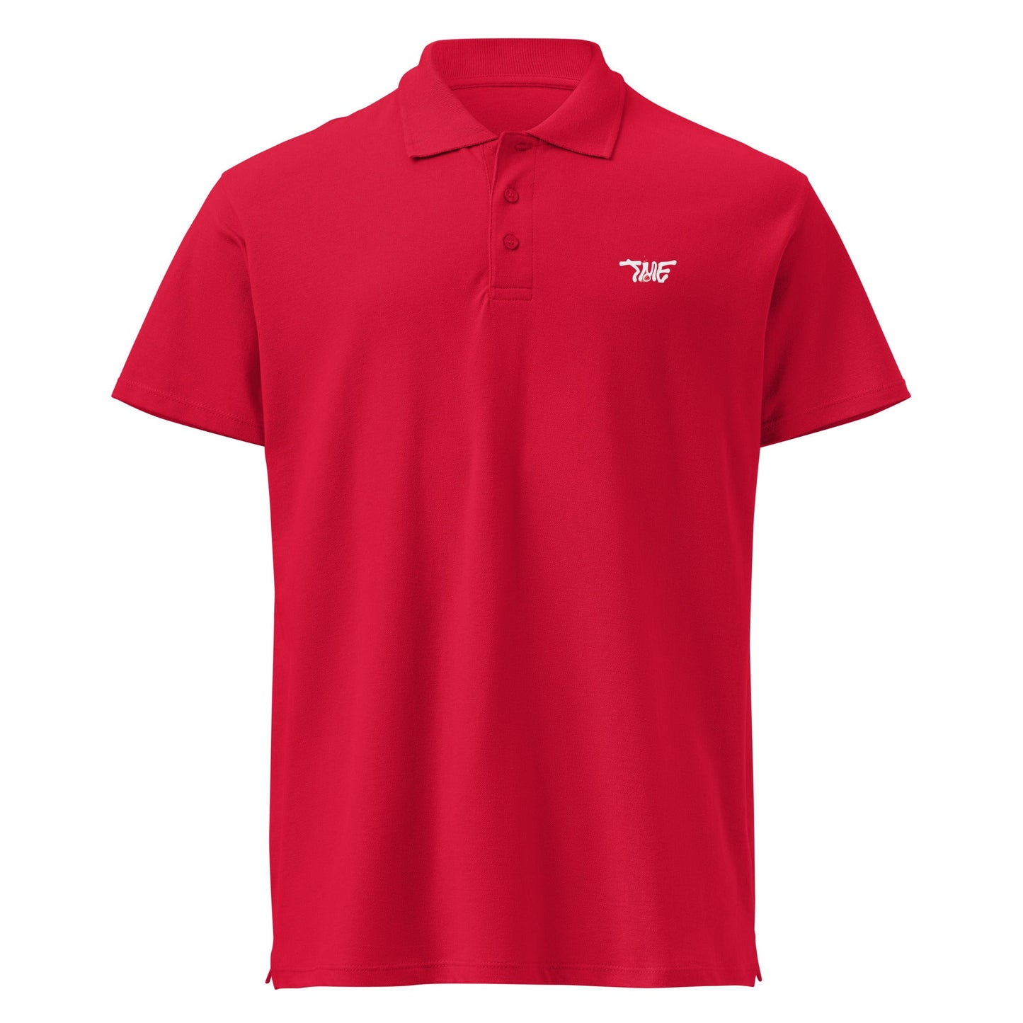Premium - Fire Red Polo Shirt - White Canvas - TME - Thisisme Tme