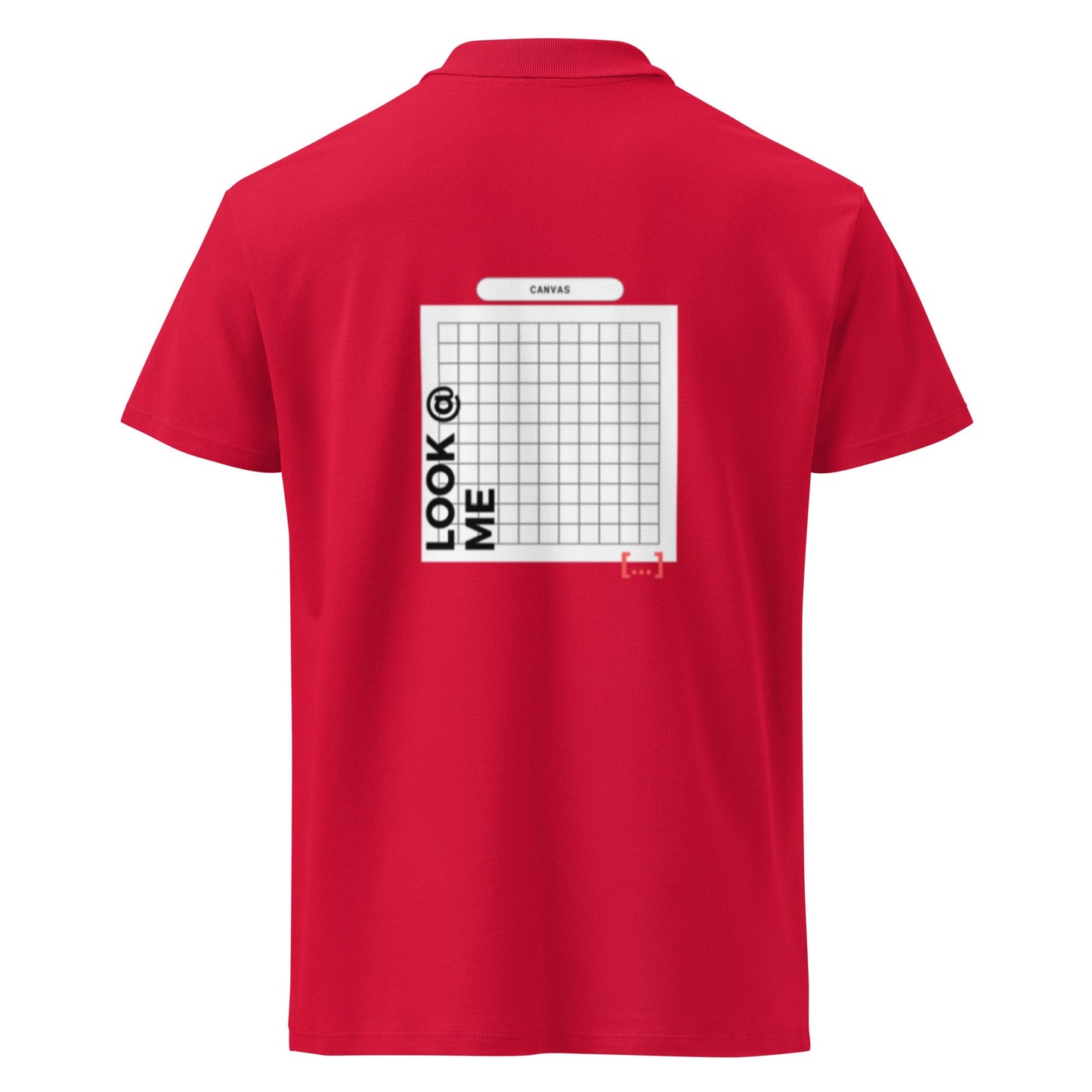 Premium - Fire Red Polo Shirt - White Canvas - TME - Thisisme Tme