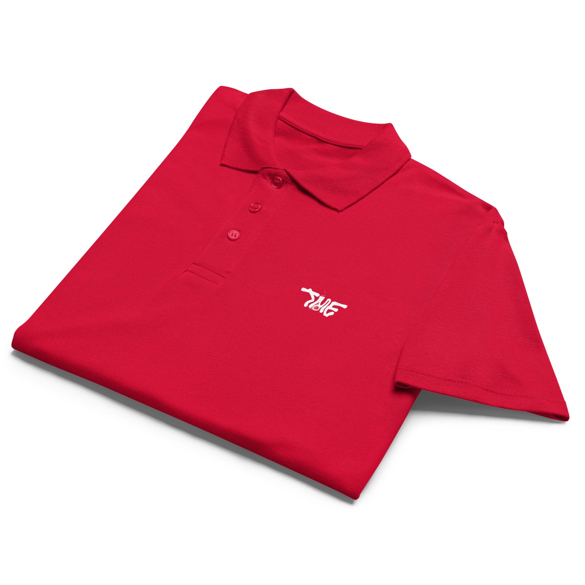 Premium - Fire Red Polo Shirt - White Canvas - TME - Thisisme Tme
