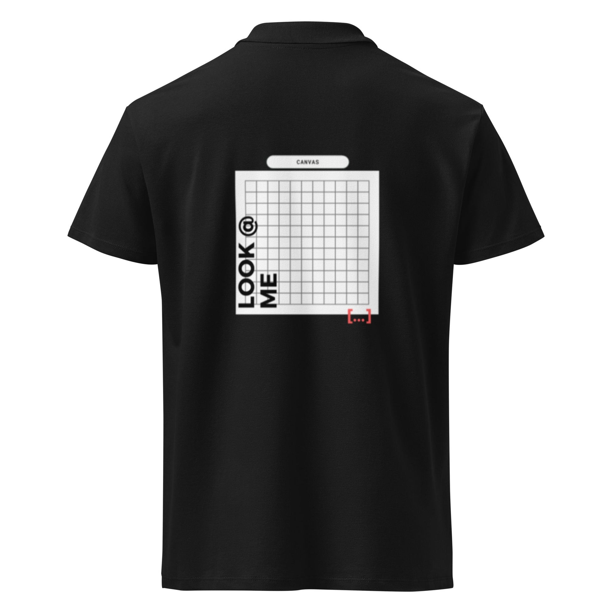 Premium - Night Black Polo Shirt - White Canvas - TME - Thisisme Tme