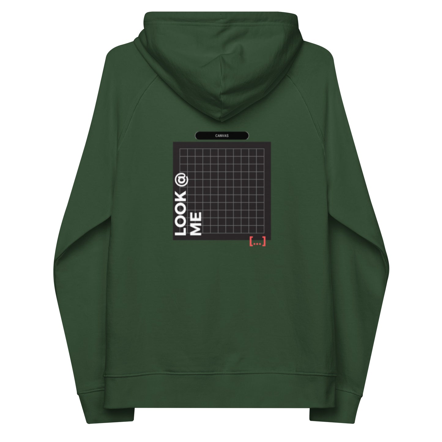 Small Black Canvas -- Bottle Green Hoodie