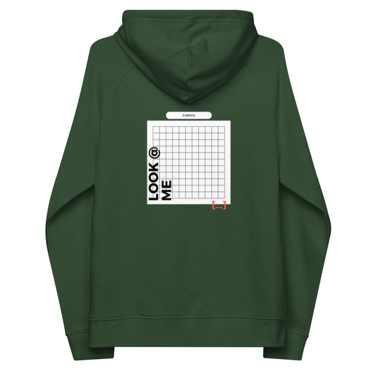 Small White Canvas -- Bottle Green Hoodie