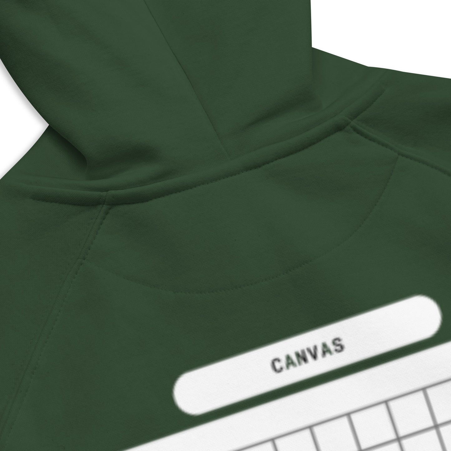 Big White Canvas -- Bottle Green Hoodie