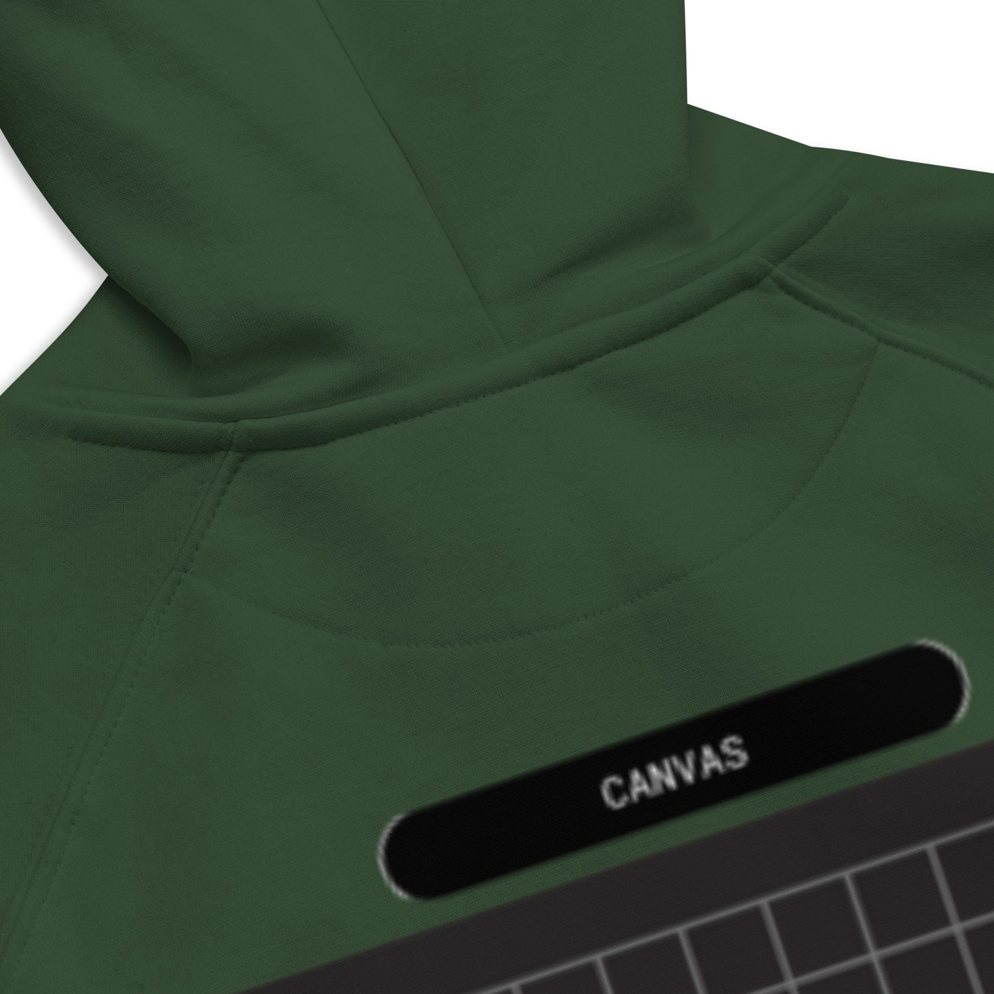 Big Black Canvas -- Bottle Green Hoodie