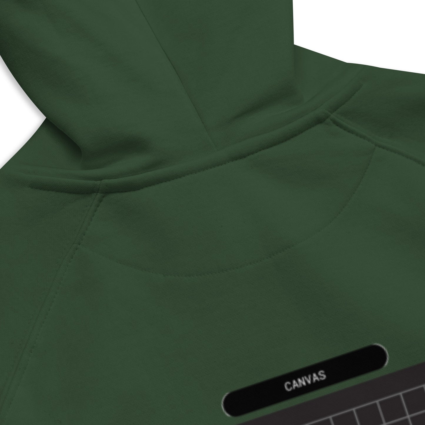 Small Black Canvas -- Bottle Green Hoodie