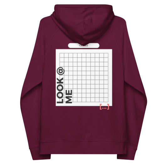 Big White Canvas -- Burgundy Red Hoodie