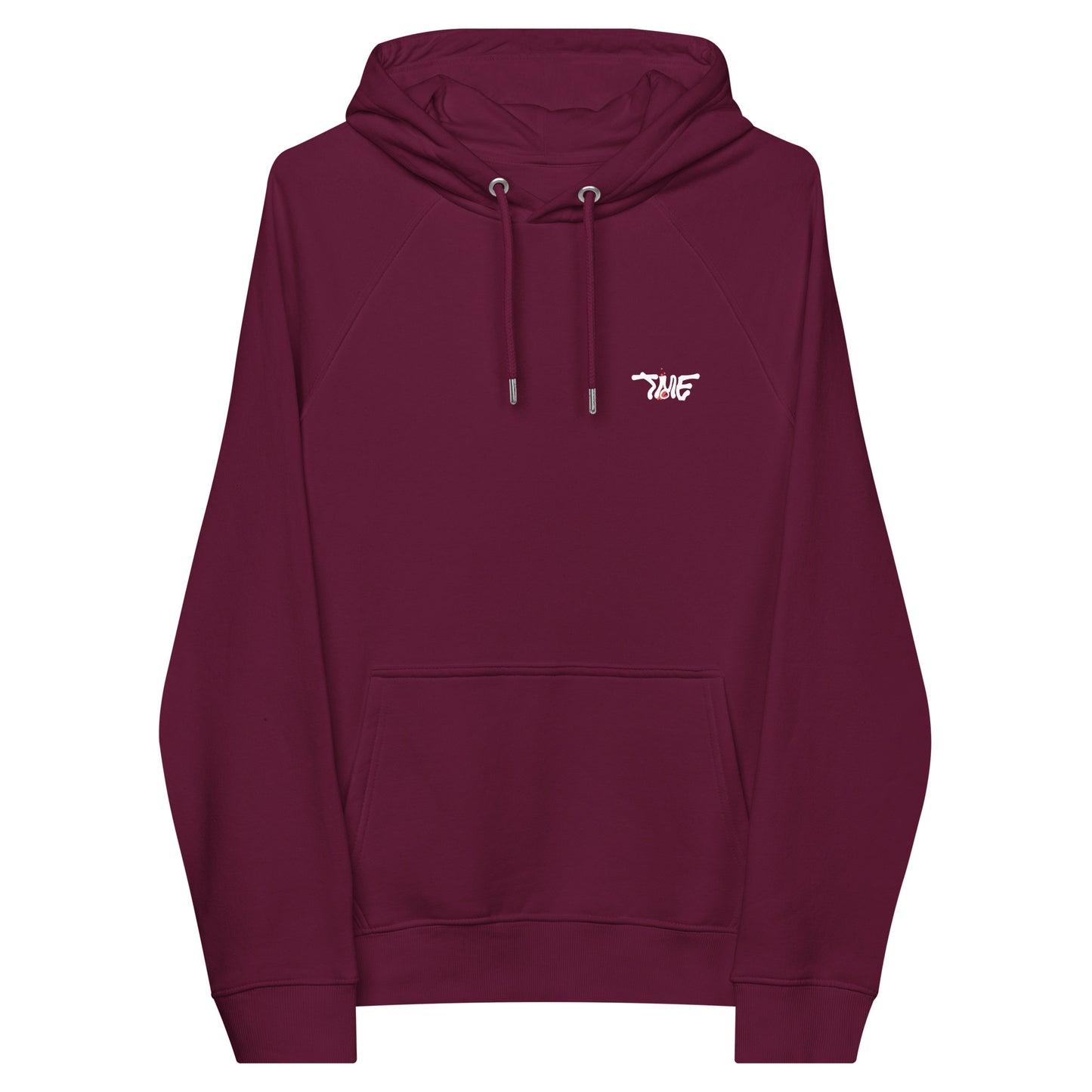 Small Black Canvas -- Burgundy Red Hoodie