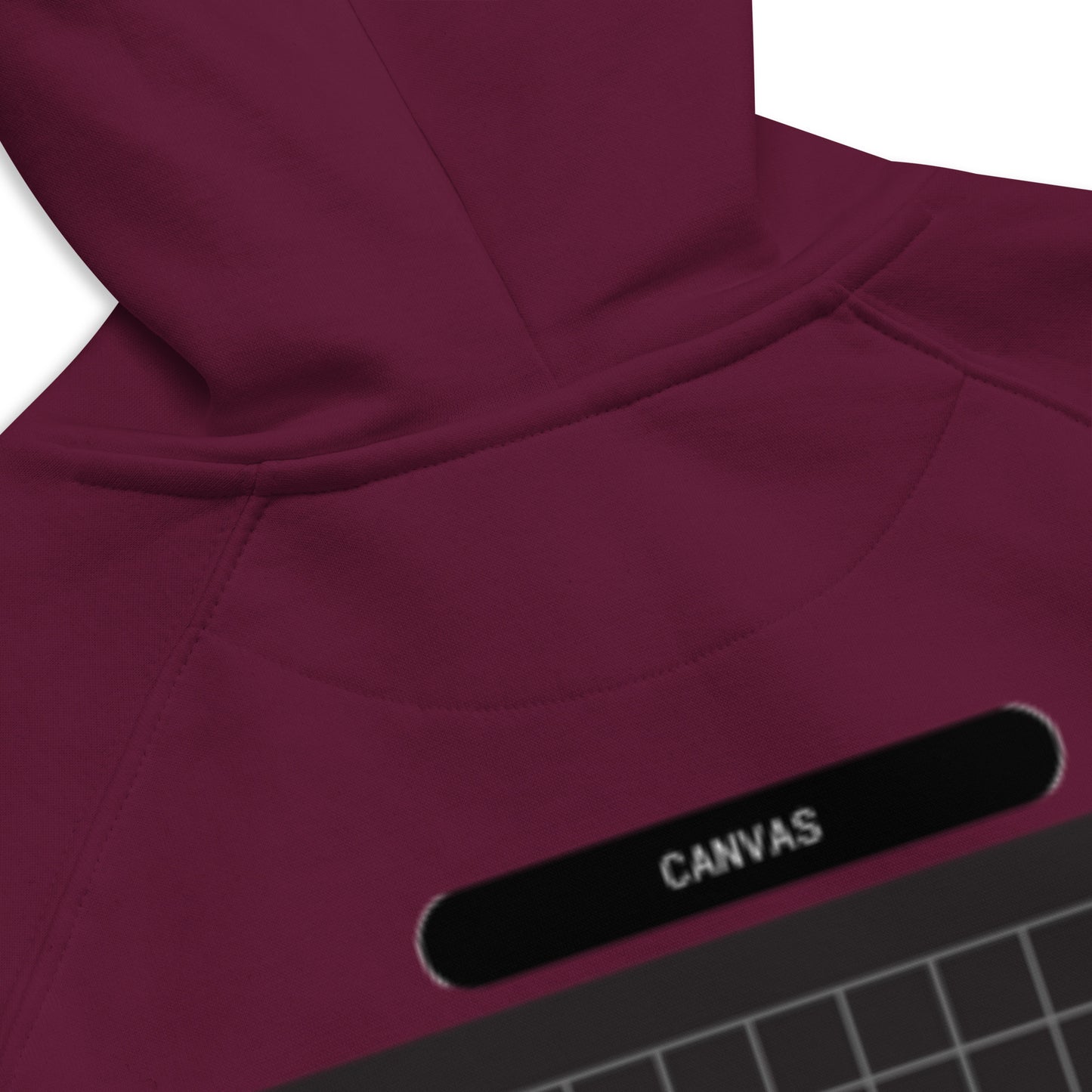 Big Black Canvas -- Burgundy Red Hoodie