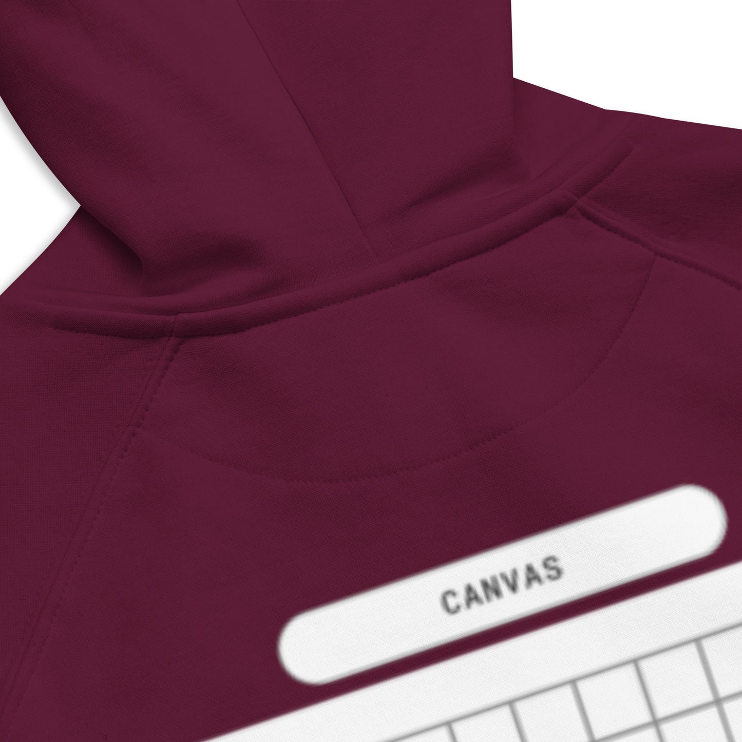 Big White Canvas -- Burgundy Red Hoodie