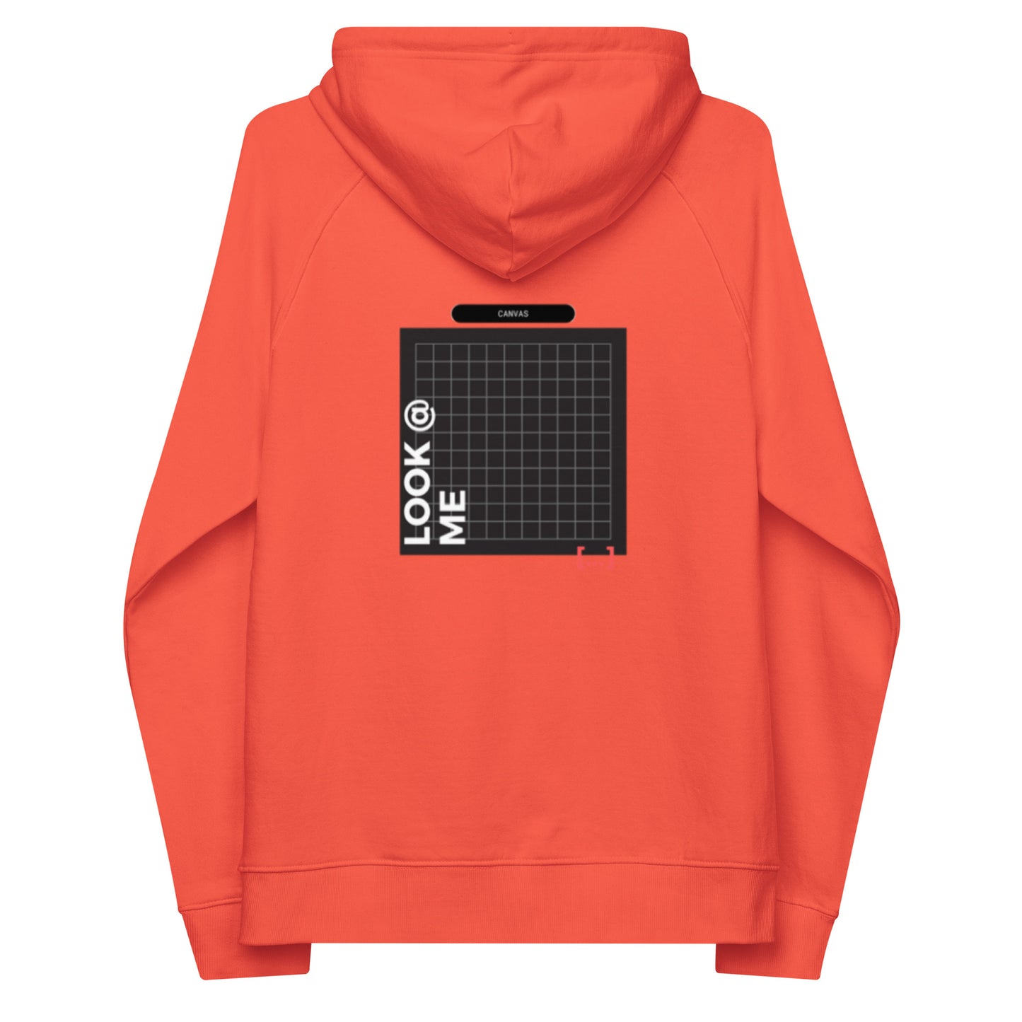 Small Black Canvas -- Burnt Orange Hoodie