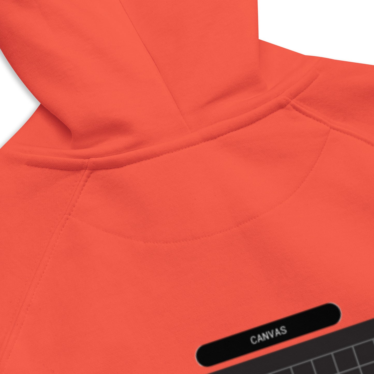 Small Black Canvas -- Burnt Orange Hoodie