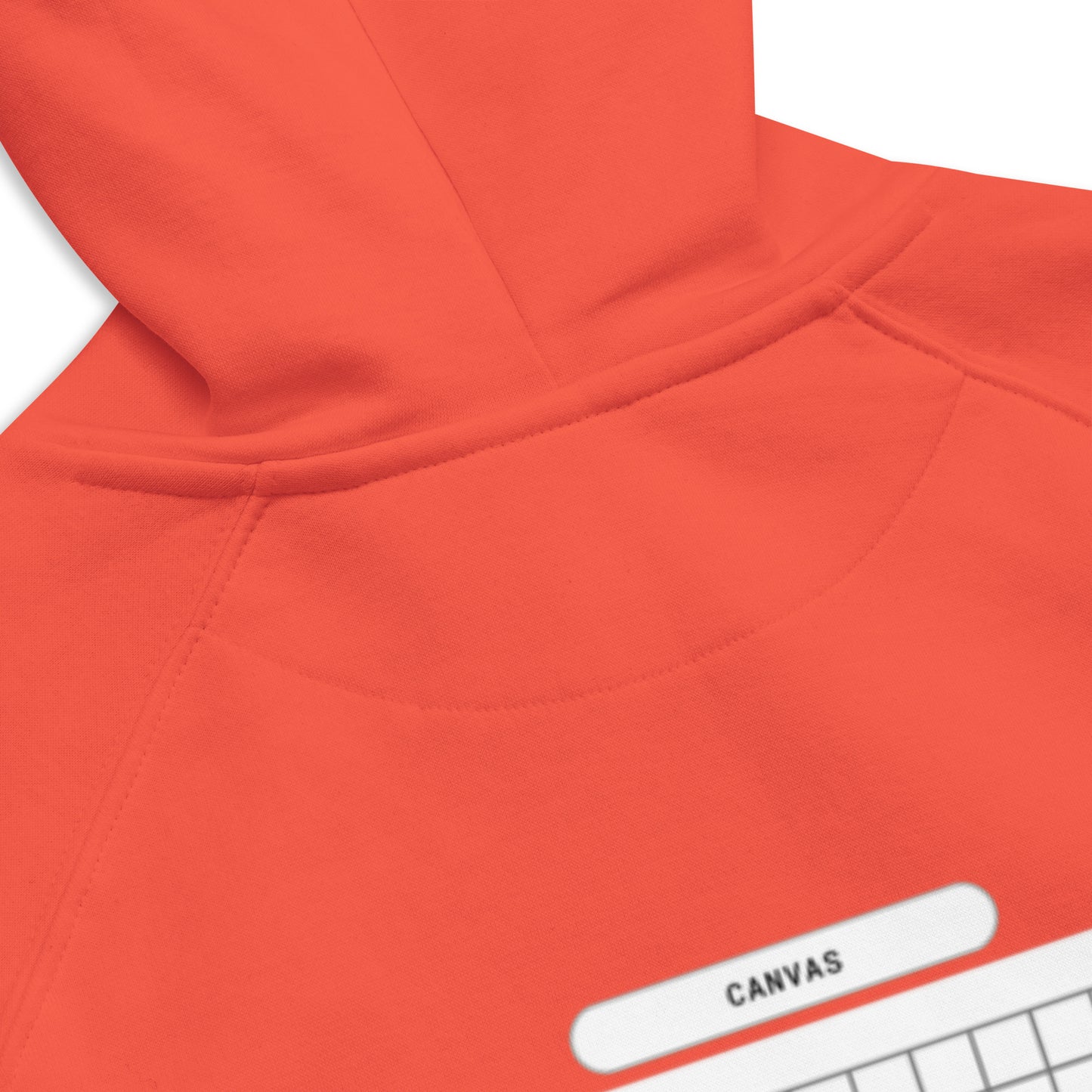 Small White Canvas -- Burnt Orange Hoodie