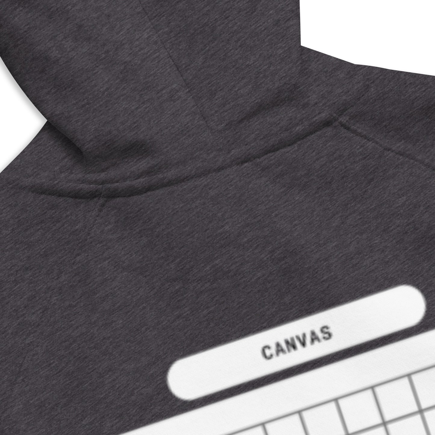 Big White Canvas -- Charcoal Grey Hoodie