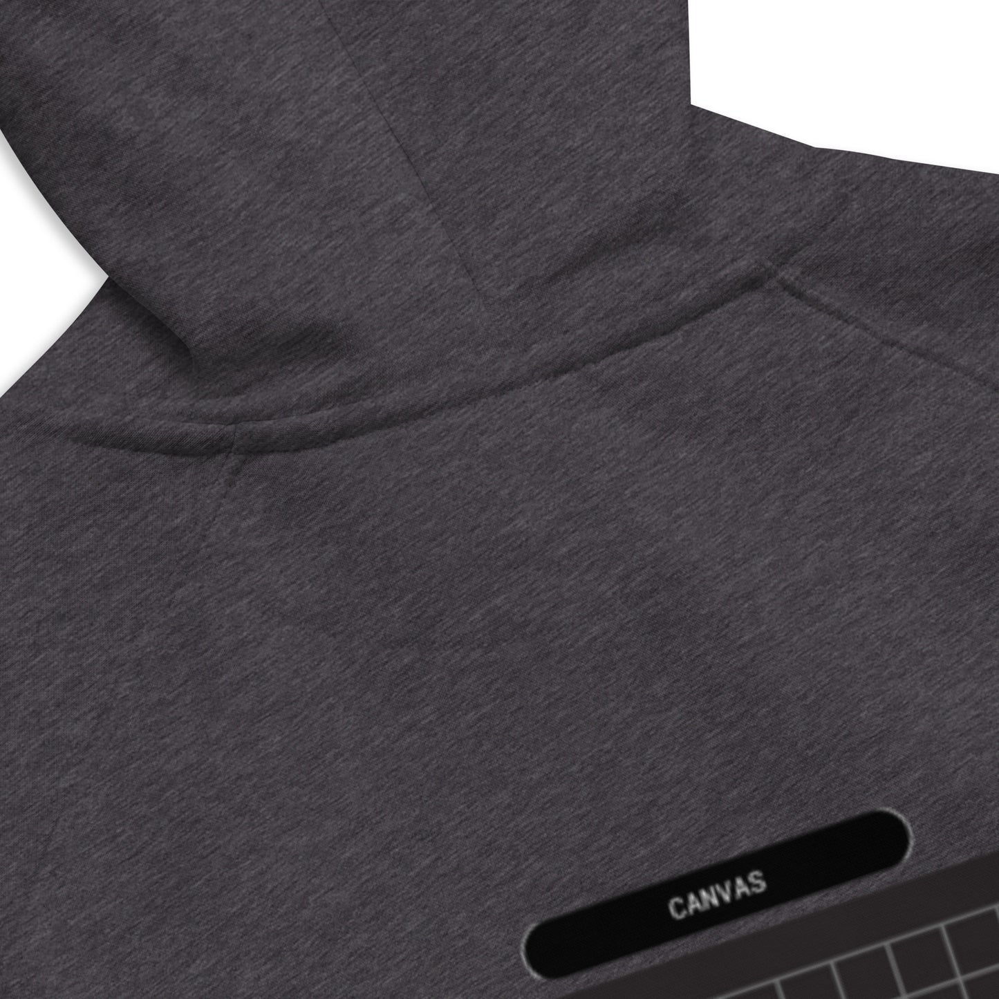 Small Black Canvas -- Charcoal Grey Hoodie