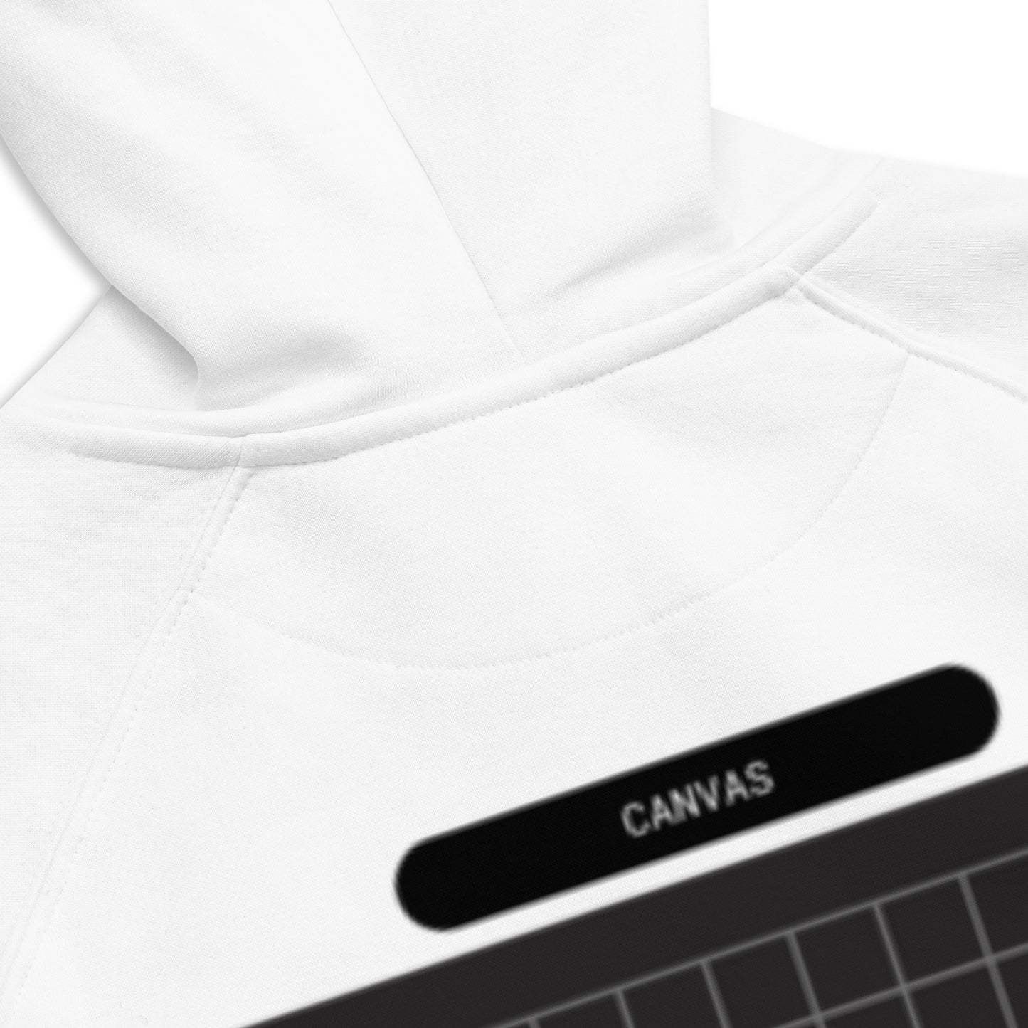 Big Black Canvas -- Moon White Hoodie