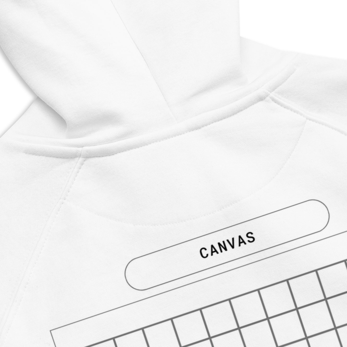 Big White Canvas -- Moon White Hoodie